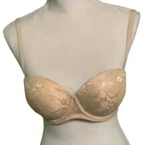 Tan Lace Bra 34D